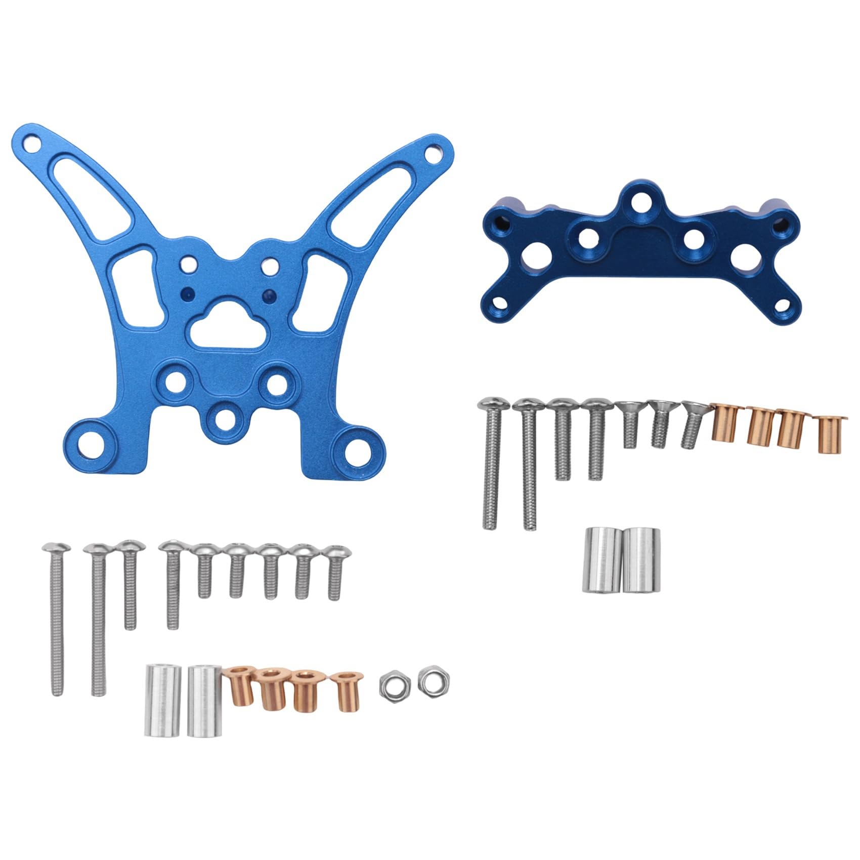 2Pcs Metal Front and Rear Shock Tower for TT-02B TT02B 1/10 RC Car Upgrade Parts Accessories