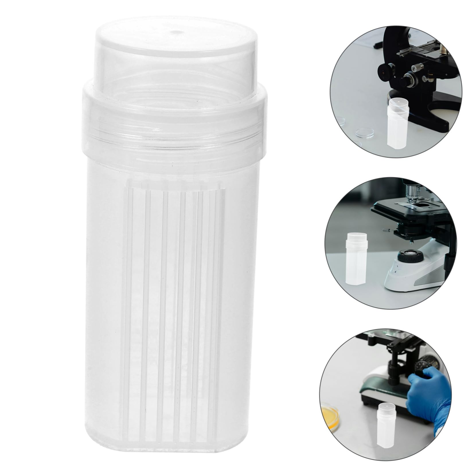 Gatuida 5 Piezas Cuba De Teñido Altamente Transparente Frascos De Manchas De Plástico Frascos De Tinción De Laboratorio Tarro De Tinción Vidrio Alta Transparencia El Plastico