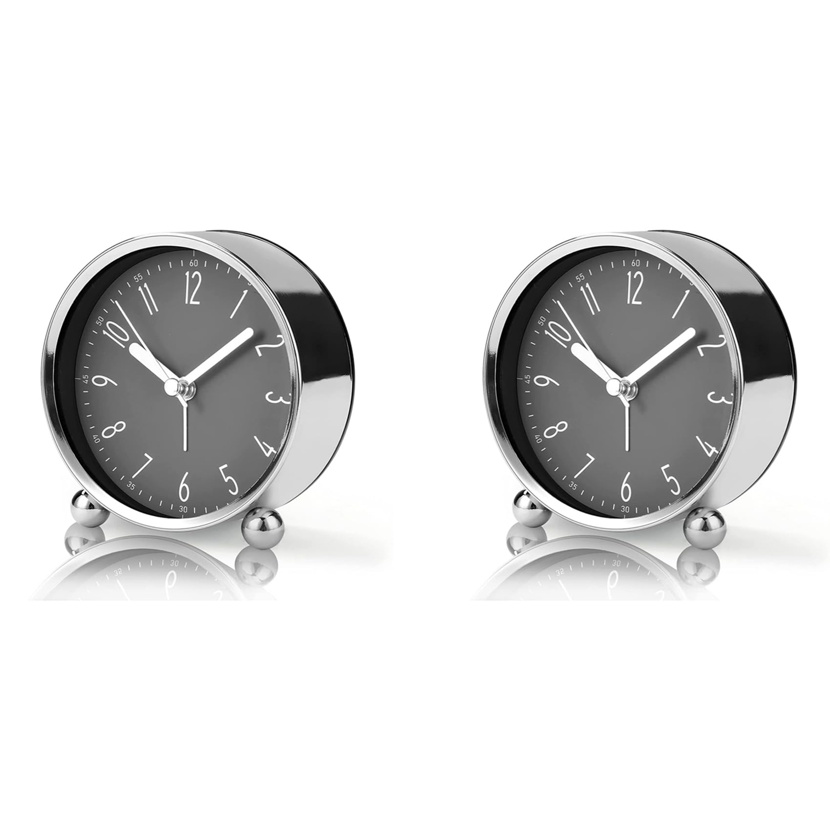 Horloge de chevet silencieuse 4 pouces pour aménager un bureau à domicile et une chambre calme