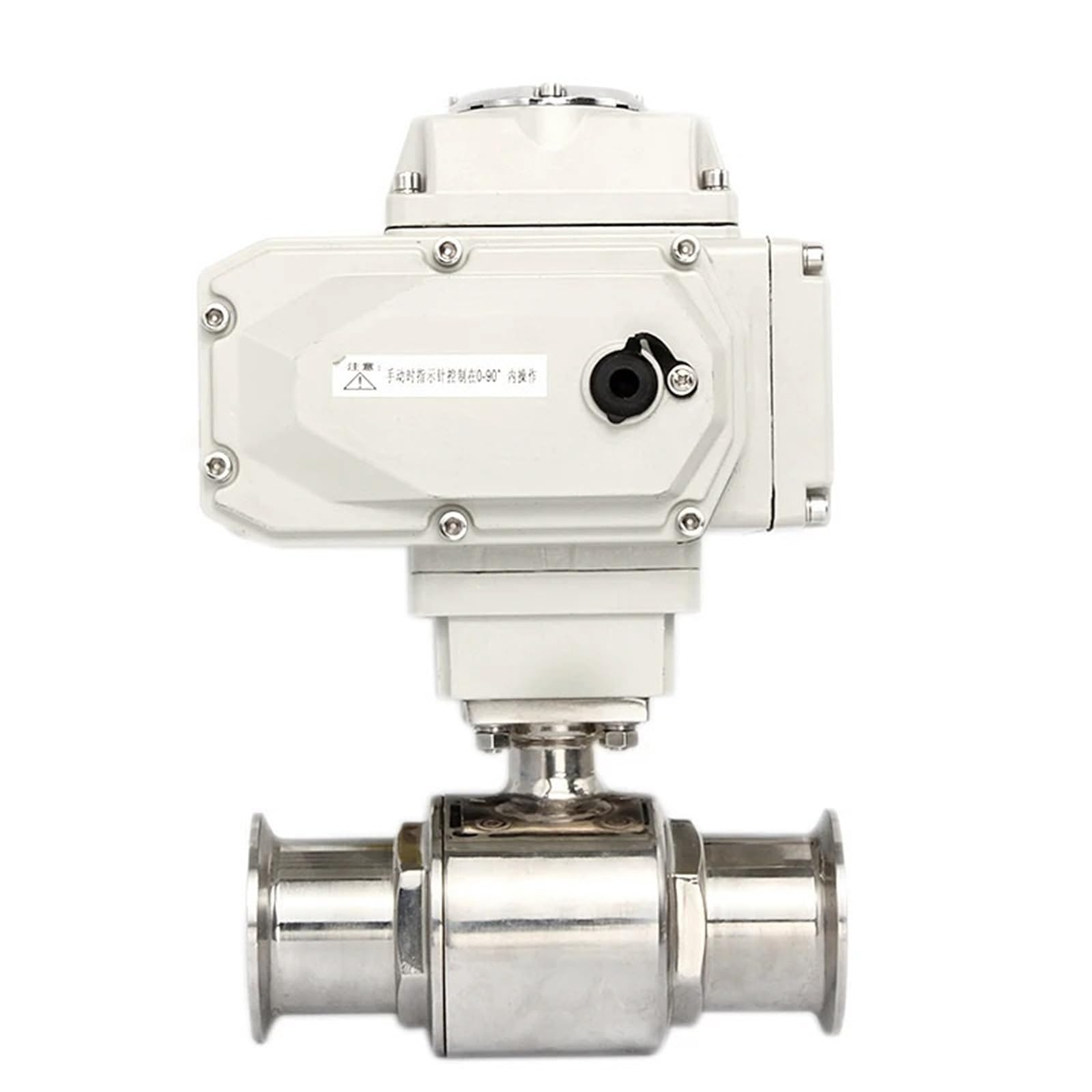 Vanne à boisseau sphérique motorisée pour automatiser un réseau sanitaire inox sans fuite
