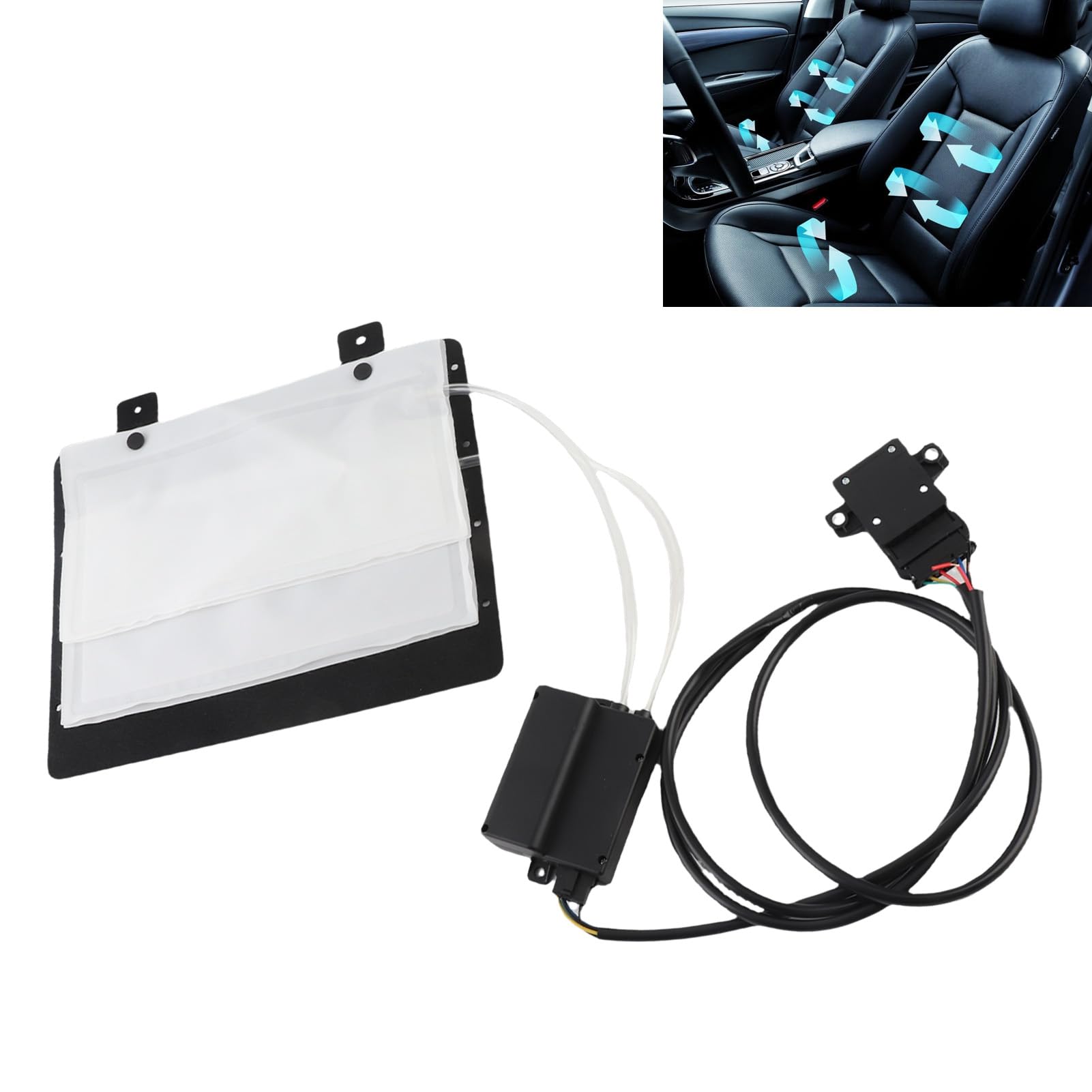 Syrisora di Supporto Lombare Elettrico Ad Aria, Regolabile in 4 Direzioni con Telecomando per il Massimo Comfort, Supporto Posteriore Ergonomico per Auto, Camion