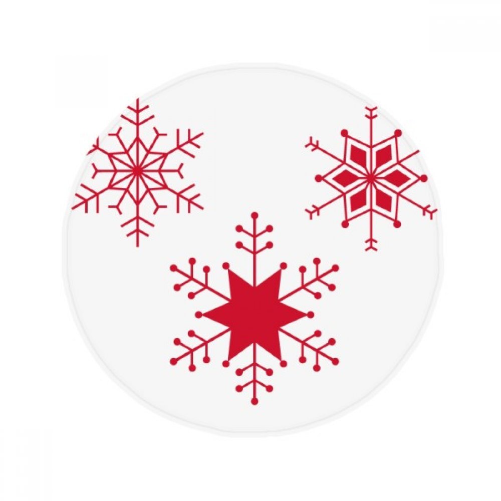 Tapis de noël flocon de neige rouge pour éviter les glissades en cuisine