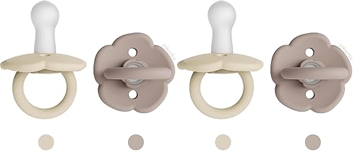 Miniatura 10 de Moonkie - Juego de 2 Chupetes | Chupete de bebé de una pieza con grandes agujeros de aire | Silicona libre de BPA | Seguro para bebés de 6 meses+