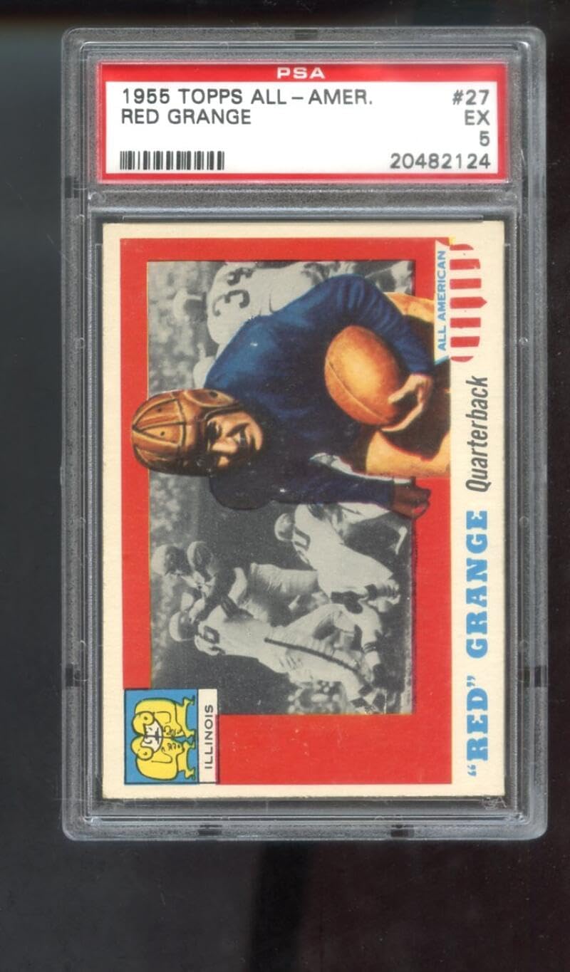 1955 Topps All-American #27 Red Grange PSA 5 Graded Football Card Illinois