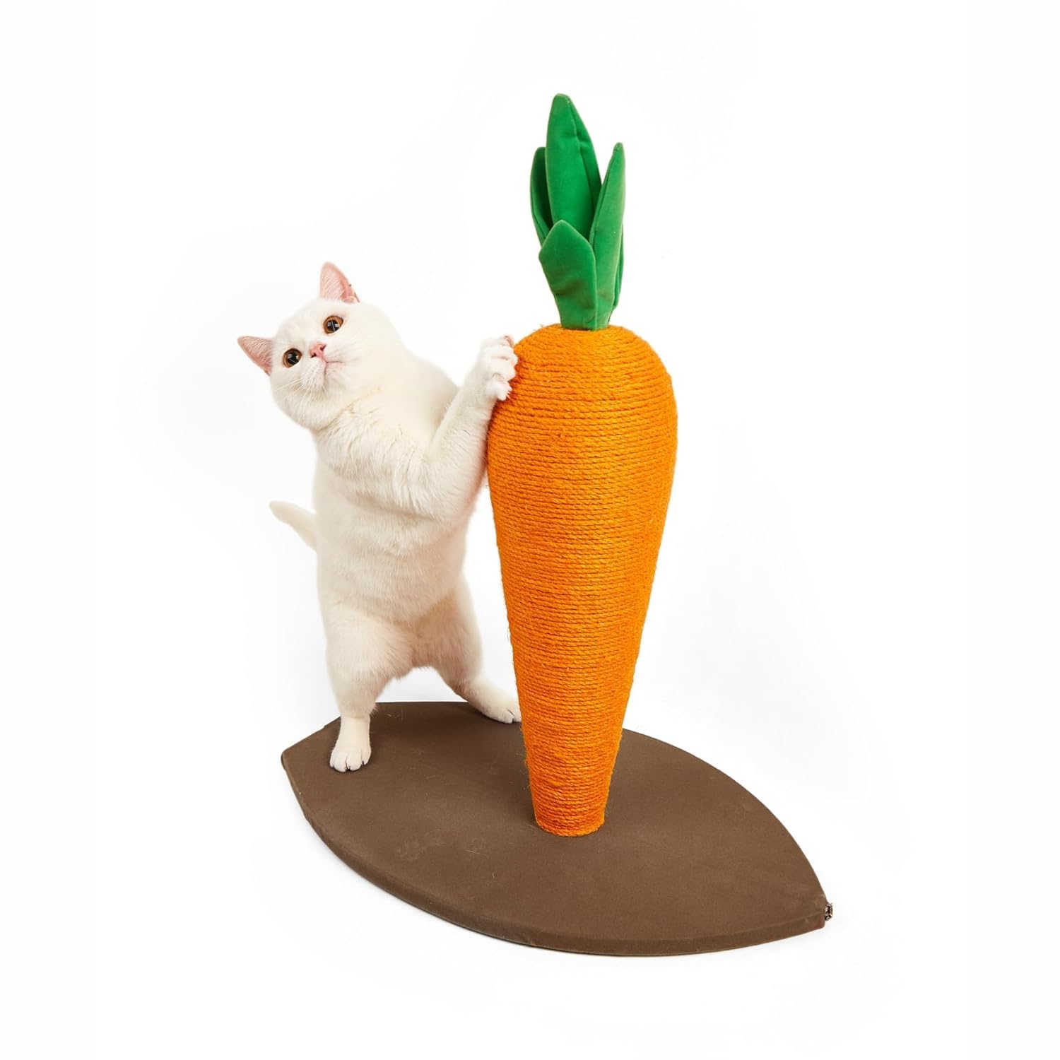 FOFOS Karottenkratzer für Katzen, verstellbares Katzenspielzeug, vertikal und horizontal verstellbar, Material aus natürlichem Sisalseil, einfach zu montieren, für alle Rassen (L)