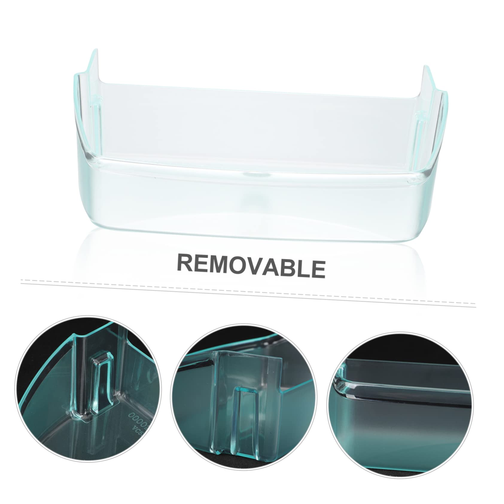 Mikikit 2pezzi Organizzatore Rimovibile Per Frigorifero Laterale Per Salse e Condimenti Portaoggetti Per Accessorio Per Risparmiare