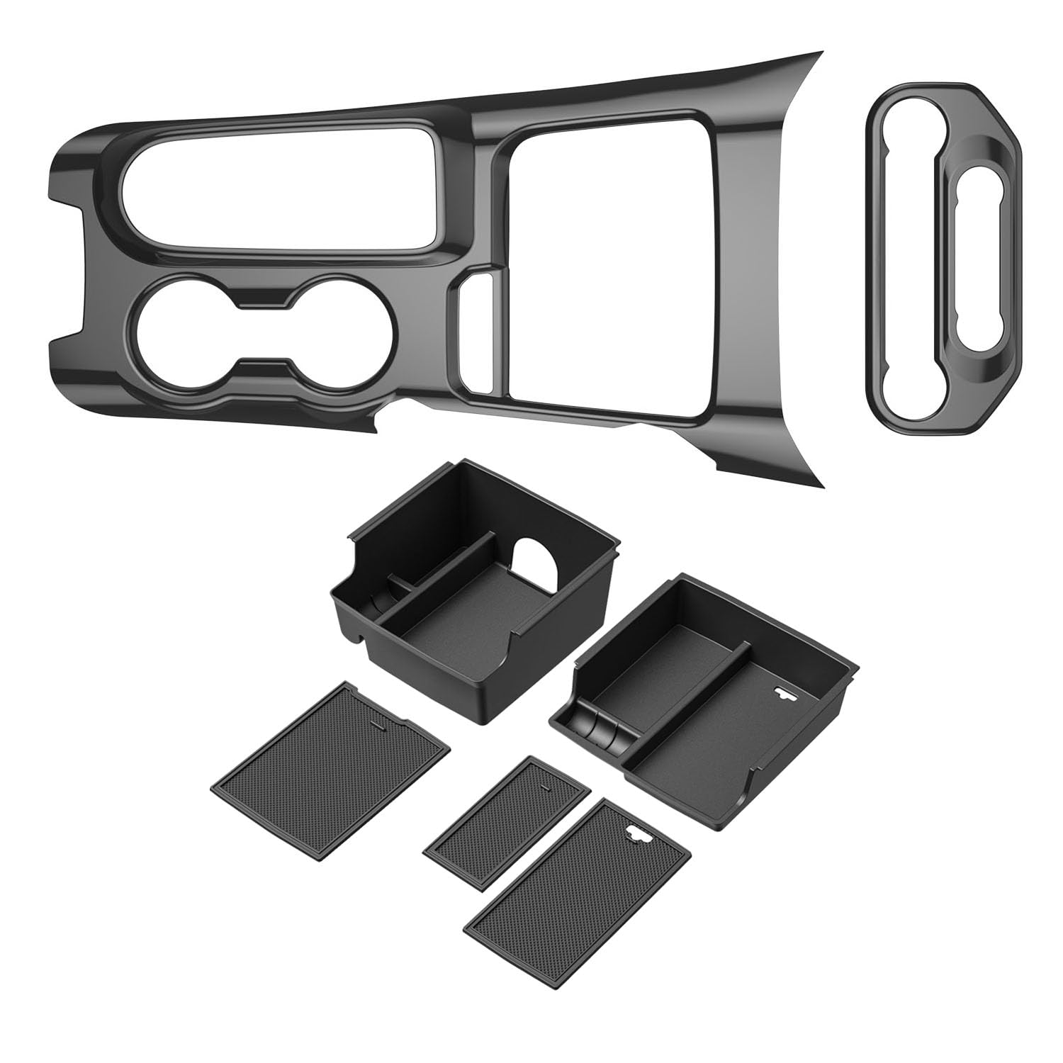 PTYYDS Gear Shift Panel Cover Compatible with 2021-2024 Ford Bronco Air Conditioning Switch Panel Cover Center Console Organizer Replacement for 2021-2024 Ford Bronco Accessories