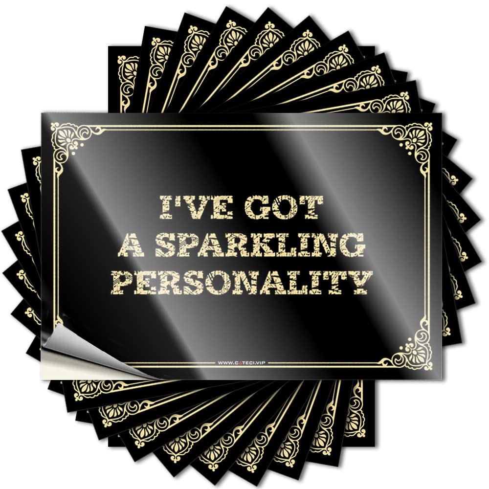 Quote Pool Decor | Sweet Window I've Got A Sparkling Personality for Humor(12X18CM)