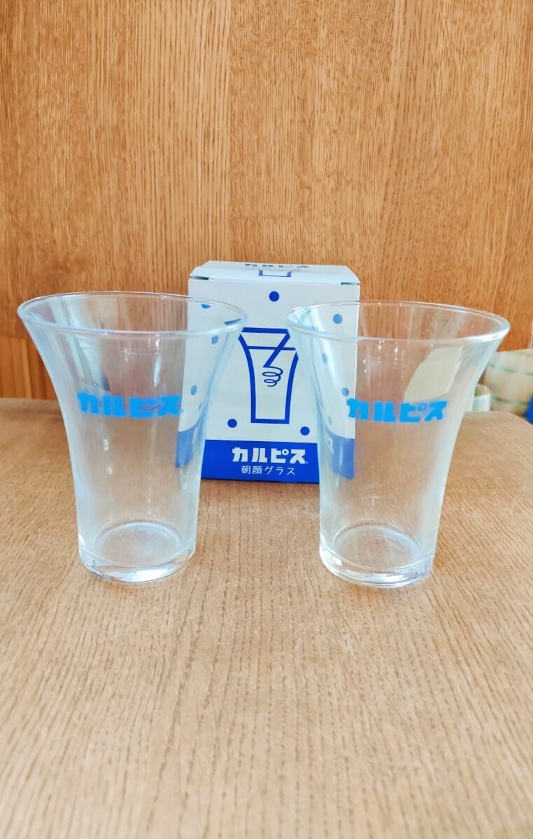 Amazon.co.jp: カルピス 朝顔グラス 2個セット コップ タンブラー