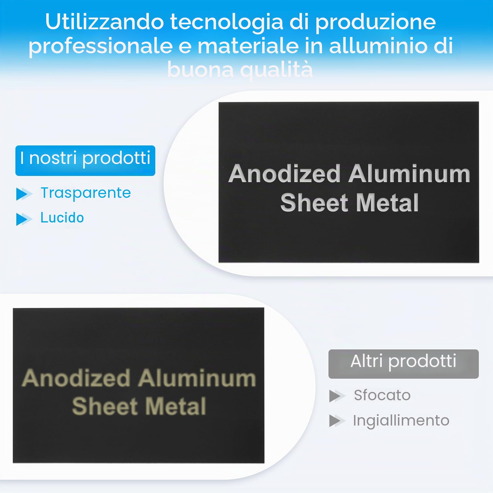 PATIKIL Lastra in Alluminio Anodizzato da 5x8 Pollici, 10pz Piastre Laser per Incisione 0,8MM Sottili Rettangolari per Creazioni Fai da Te Incisione Laser, Nero