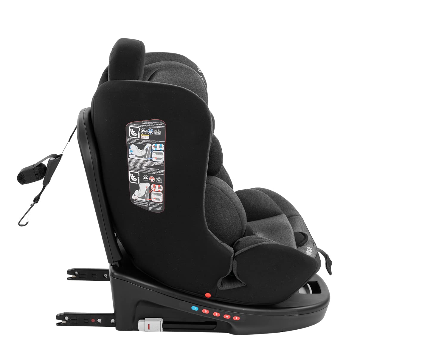 i-Safe i-SIZЕ Autositz, 40-150 cm, Dunkelgrau