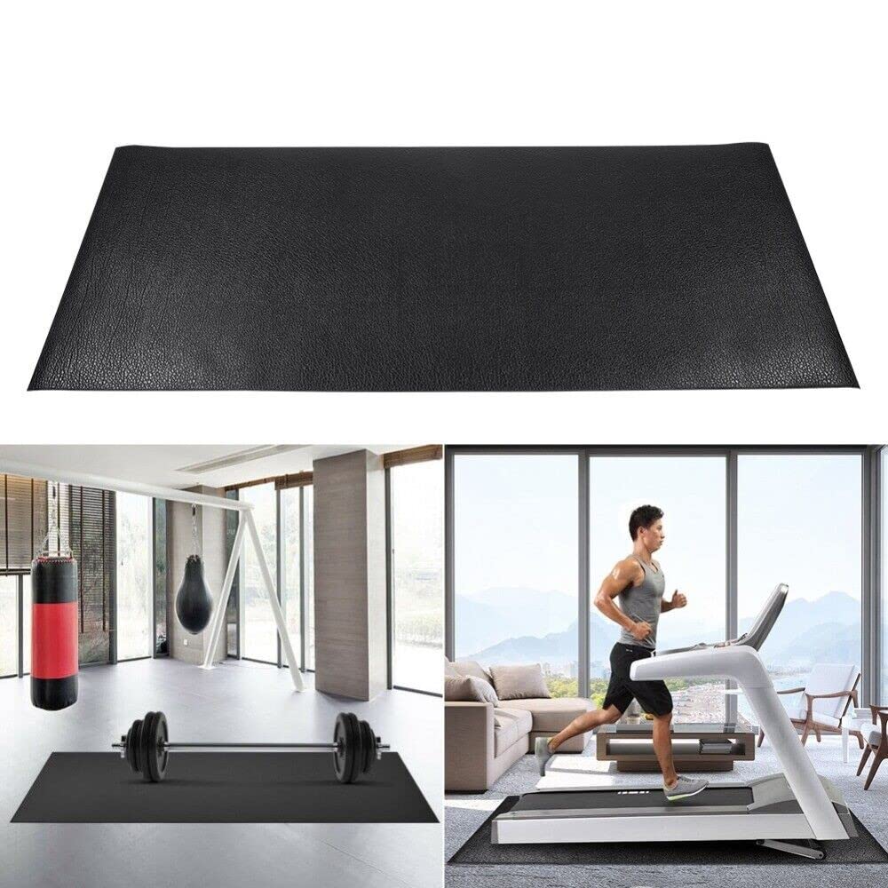 VLFit Tappetini per Biciclette, Ellittiche e Tapis Roulant - Tappetino Antiscivolo Protezione del Pavimento Tappetino per Tapis roulant, Ciclette, Rowers, e attrezzature da palestra