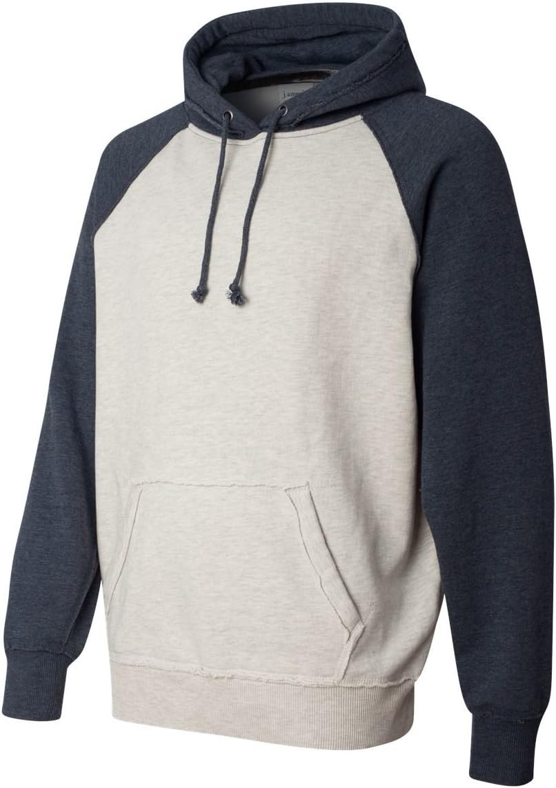 J. America J8885 Adult Vintage Heather Hooded Blended Fleece