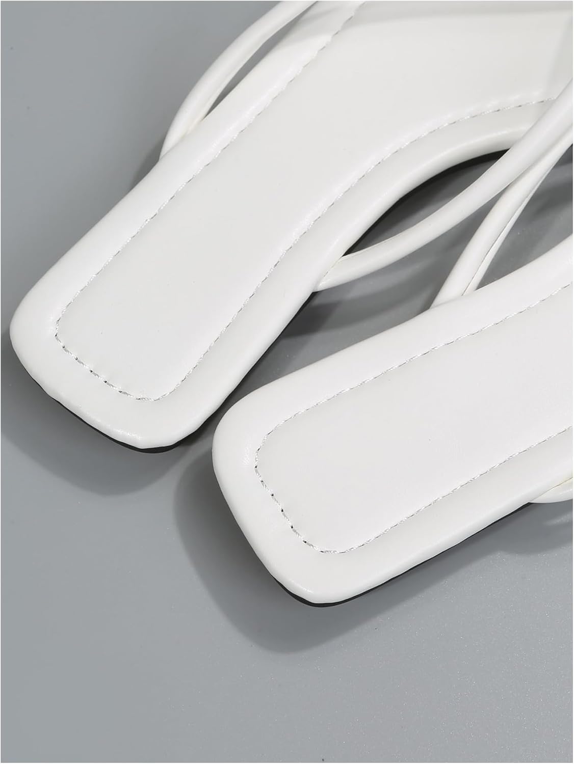 GORGLITTER Women's Square Open Toe Flip Flop Minimalist Thong Flat Sandals Slide On Summer Vacation 2026 Dressy Shoes - Image 6