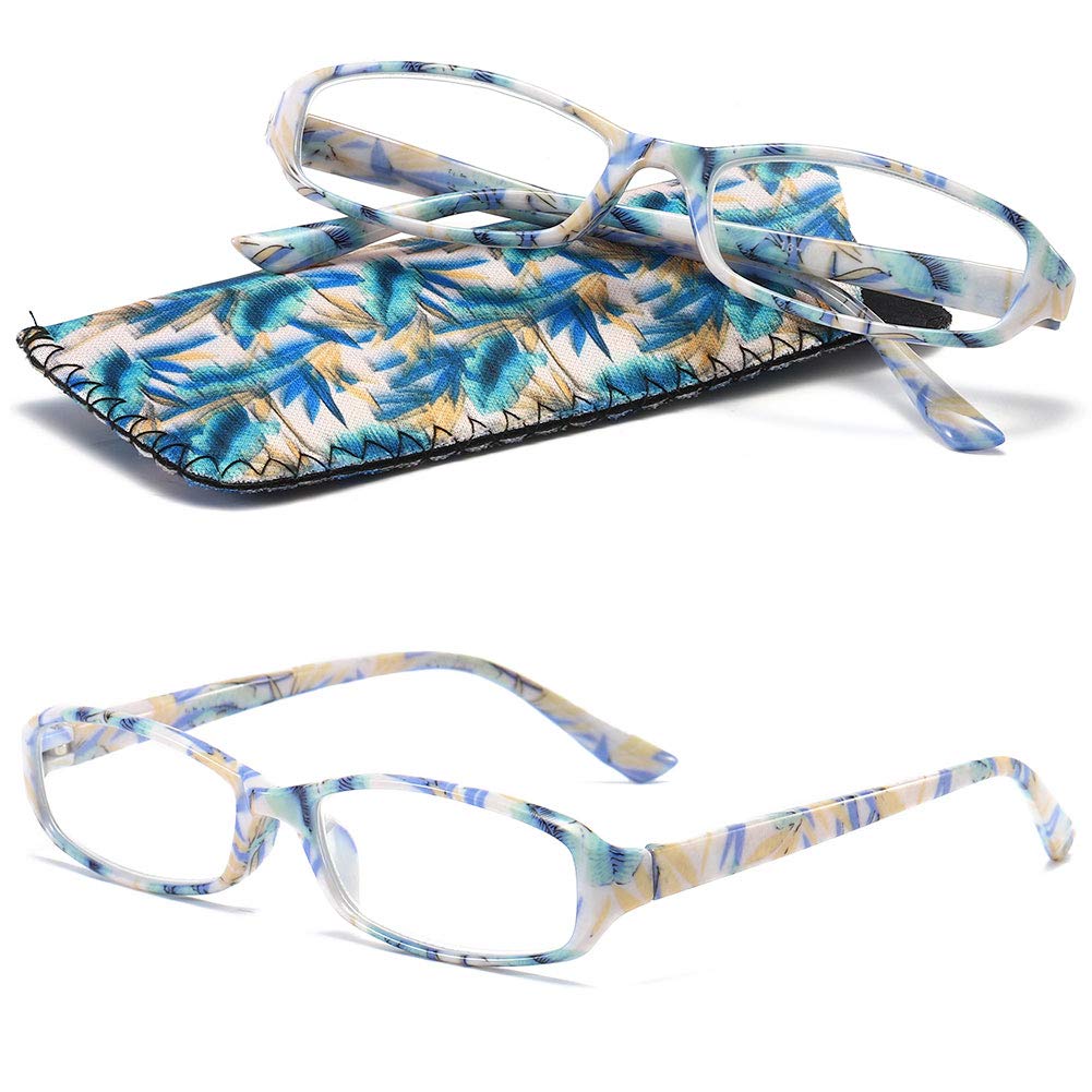 VEVESMUNDO Gafas de Lectura Mujer Hombre Compactas Portatiles Flores Anteojos Para Leer con Colores Bolsillo 1.0 1.25 1.5 1.75 2.0 2.25 2.5 2.75 3.0 3.5 4.0 — view 12