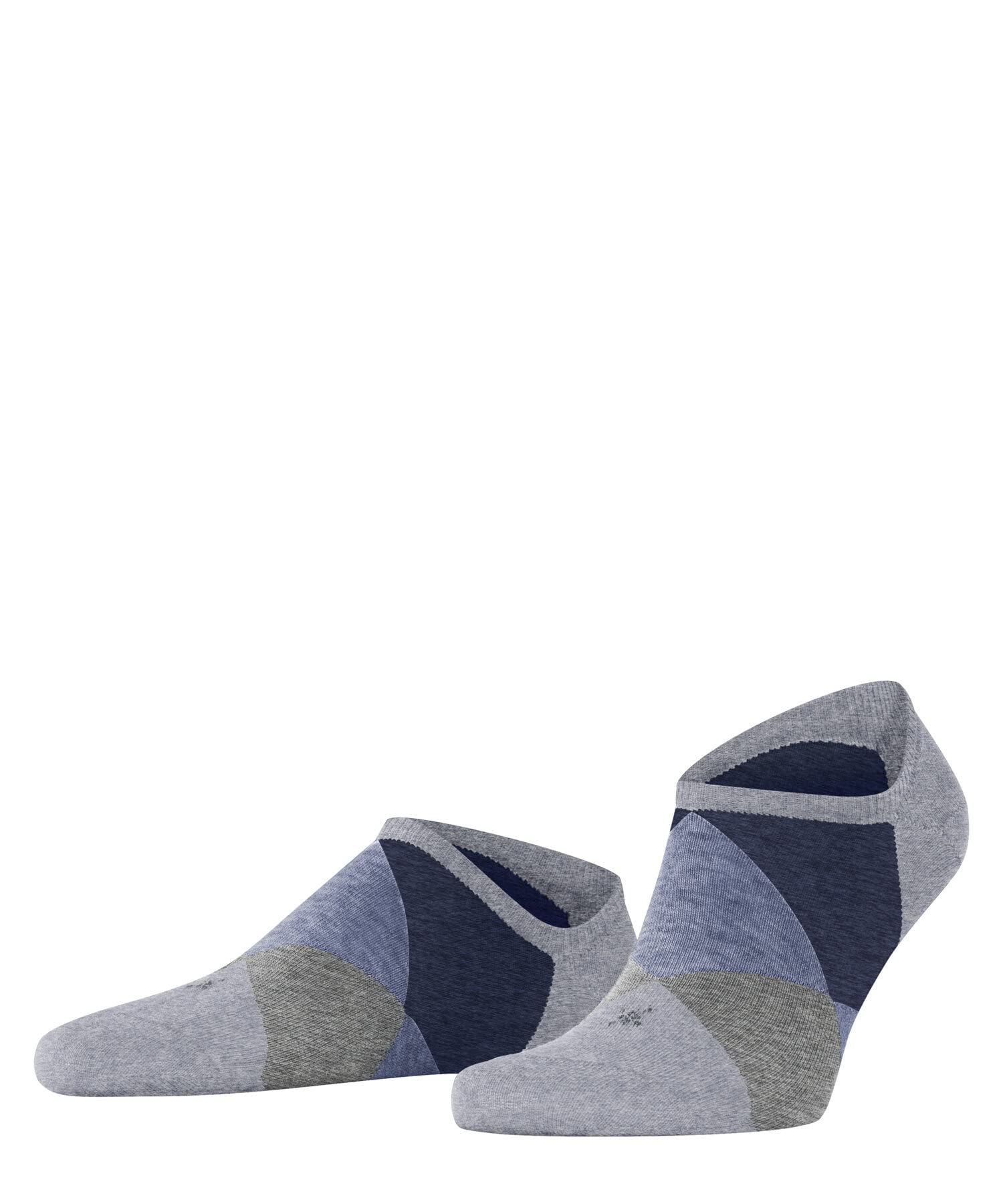 Burlington Men's Clyde M Sn Cotton Low-Cut Patterned 1 Pair Trainer Socks, Grey Arctic Melange 3221, 6.5-11