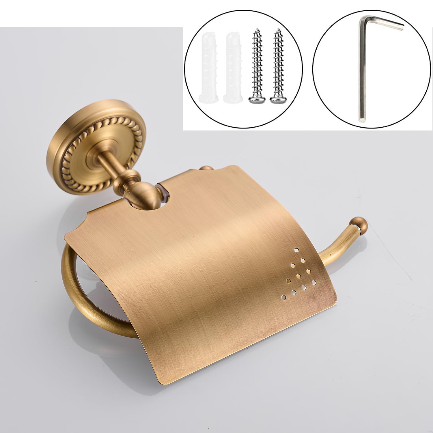 Porta Rotolo Carta Igienica Ottone Antico | Leroy Merlin