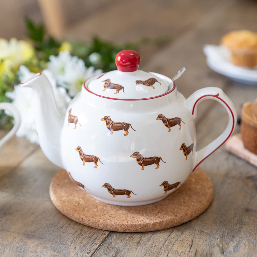Amazon.com | Farmhouse Animal Pattern Teapot for Loose Leaf Tea 