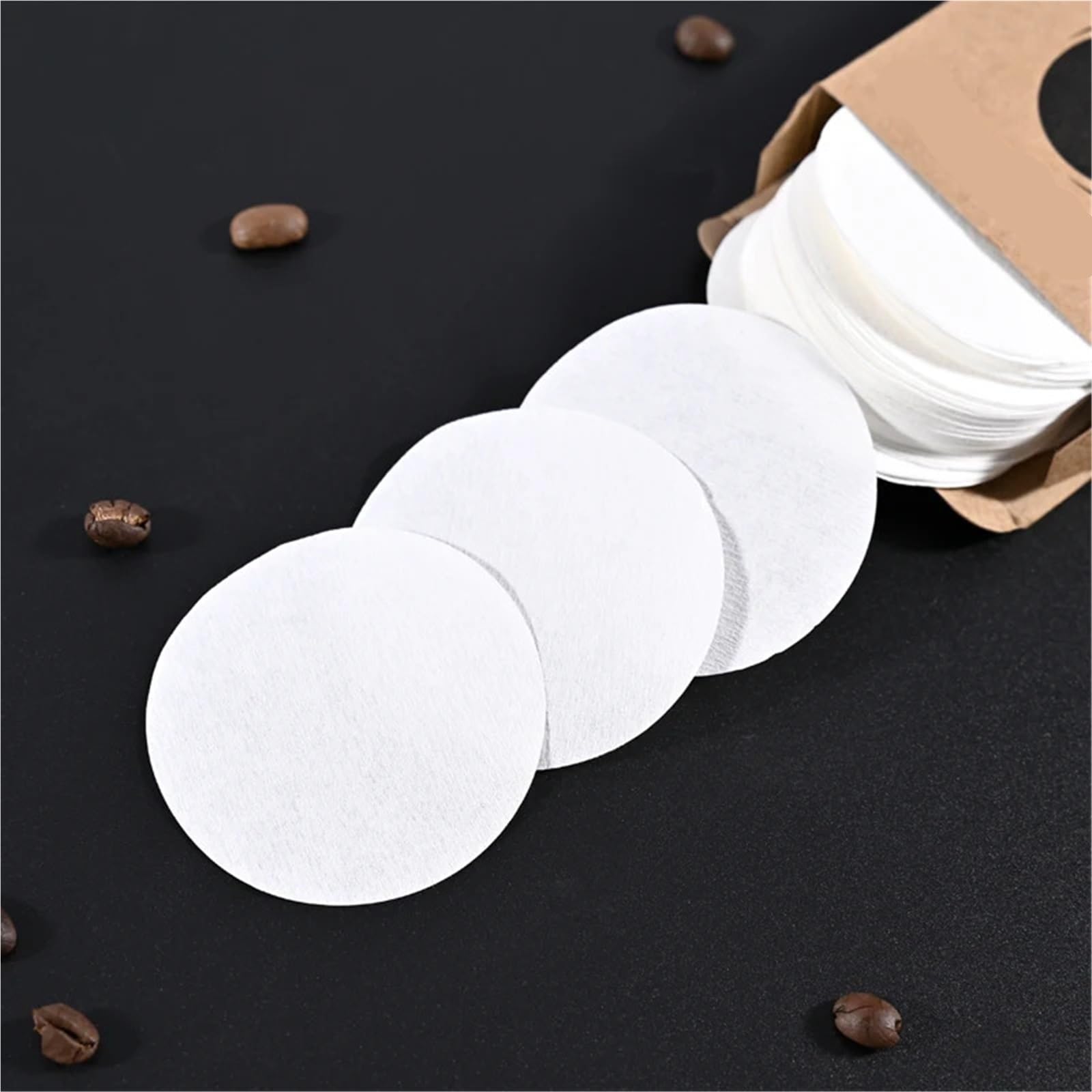 1000 stücke Kaffeefilterpapier Papierfilter 51/53/58,0mm Puck Screen for Siebträgermaschinen Für Haushalt Wohnen(5.1cm)