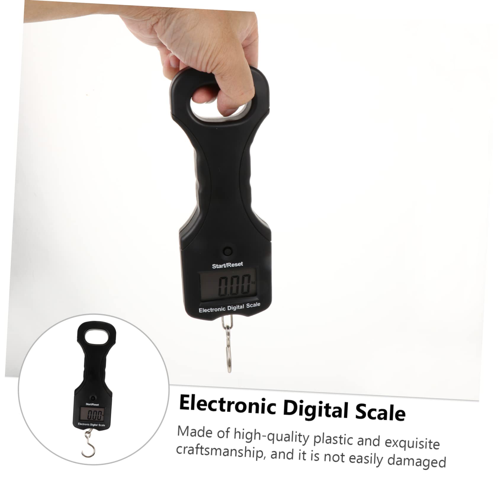 Báscula Colgante Digital para Equipaje 30kg Diseño Ingenioso y Plástico Resistente, Portátil y Fácil de Llevar para Viajes y Uso Diario