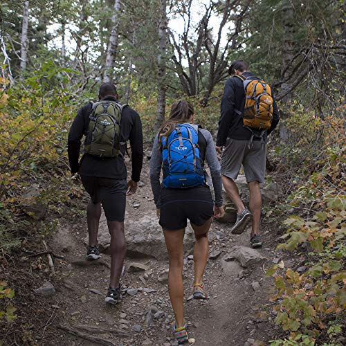 TETON Sports Oasis 1100 Hydration Pack; Free 2-Liter Hydration Bladder; For Backpacking, Hiking, Running, Cycling, and Climbing; Green, 18.5-Inch x 10-Inch x 7-Inch (1001)