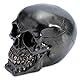 Totenkopf Totenschädel Schädel schwarz Gold metallisch Gothic Deko