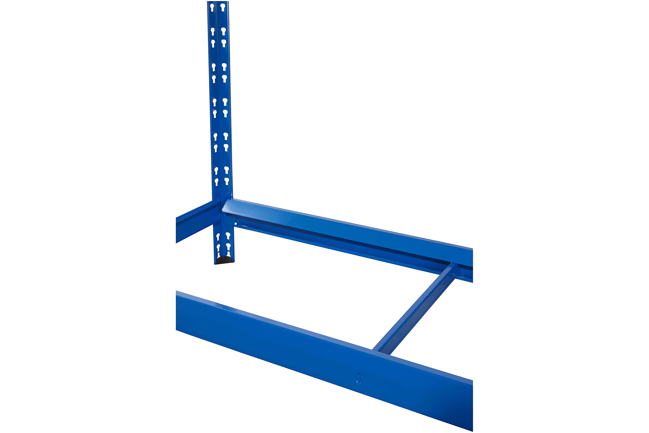Schwerlastregal als Reifenregal | für 8 Reifen ✓ 110 cm breit | blau ✓ Werkstattregal Reifenständer Garagenregal (1, 1 Reifen Ebene + 3 Ablage Ebenen)