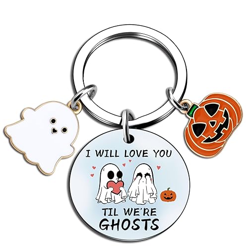 Ghost Keychain Spooky Basket Stuffers for Women Ghost Keychains For