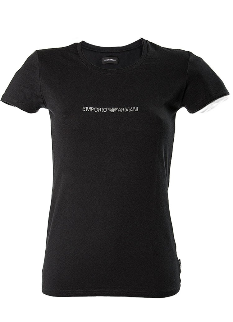 Emporio Armani Women's 163320CC317 T-Shirt, Black (NERO 00020), Small