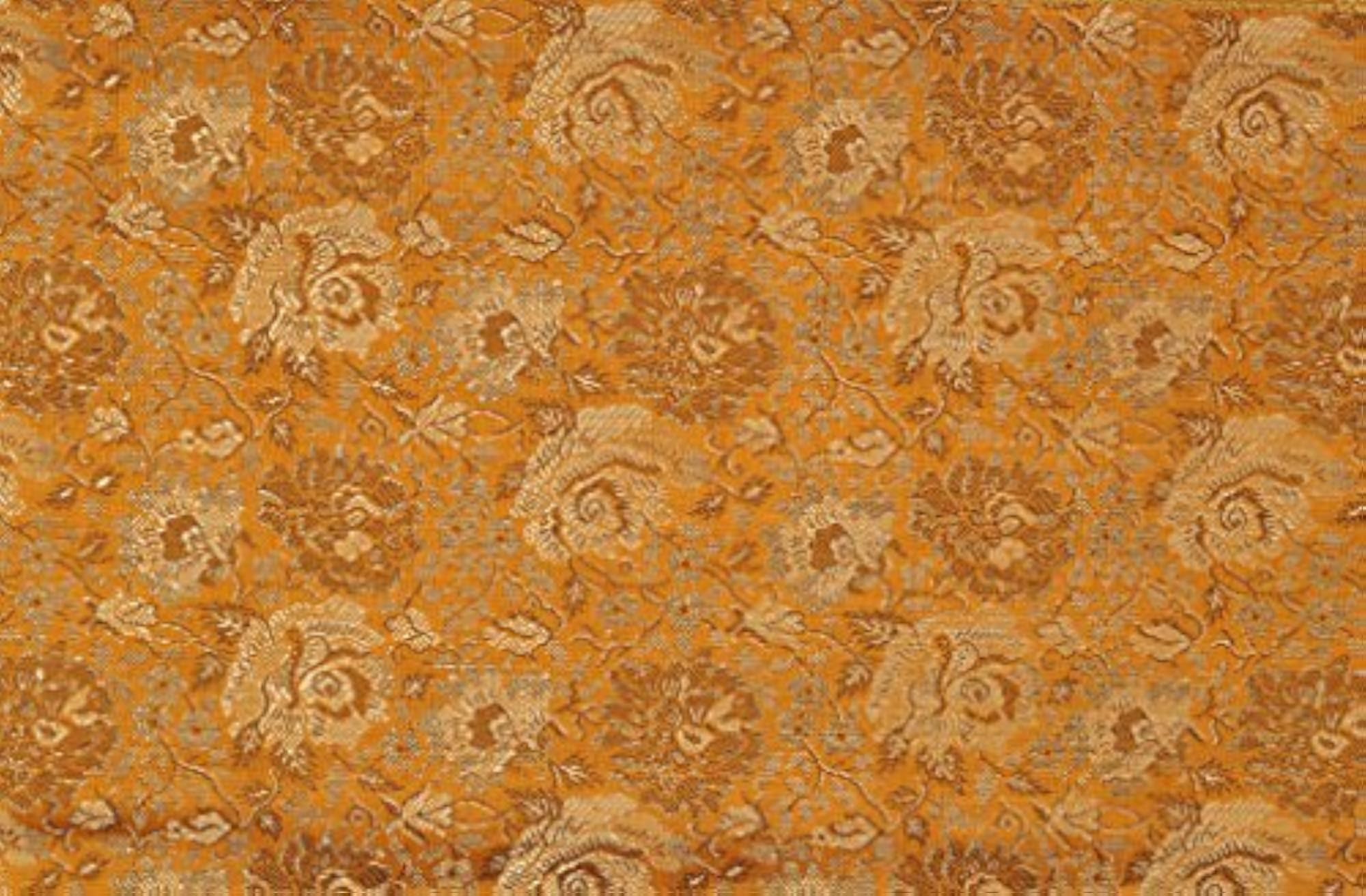 Gold Silk Table Runner Table Tapestry