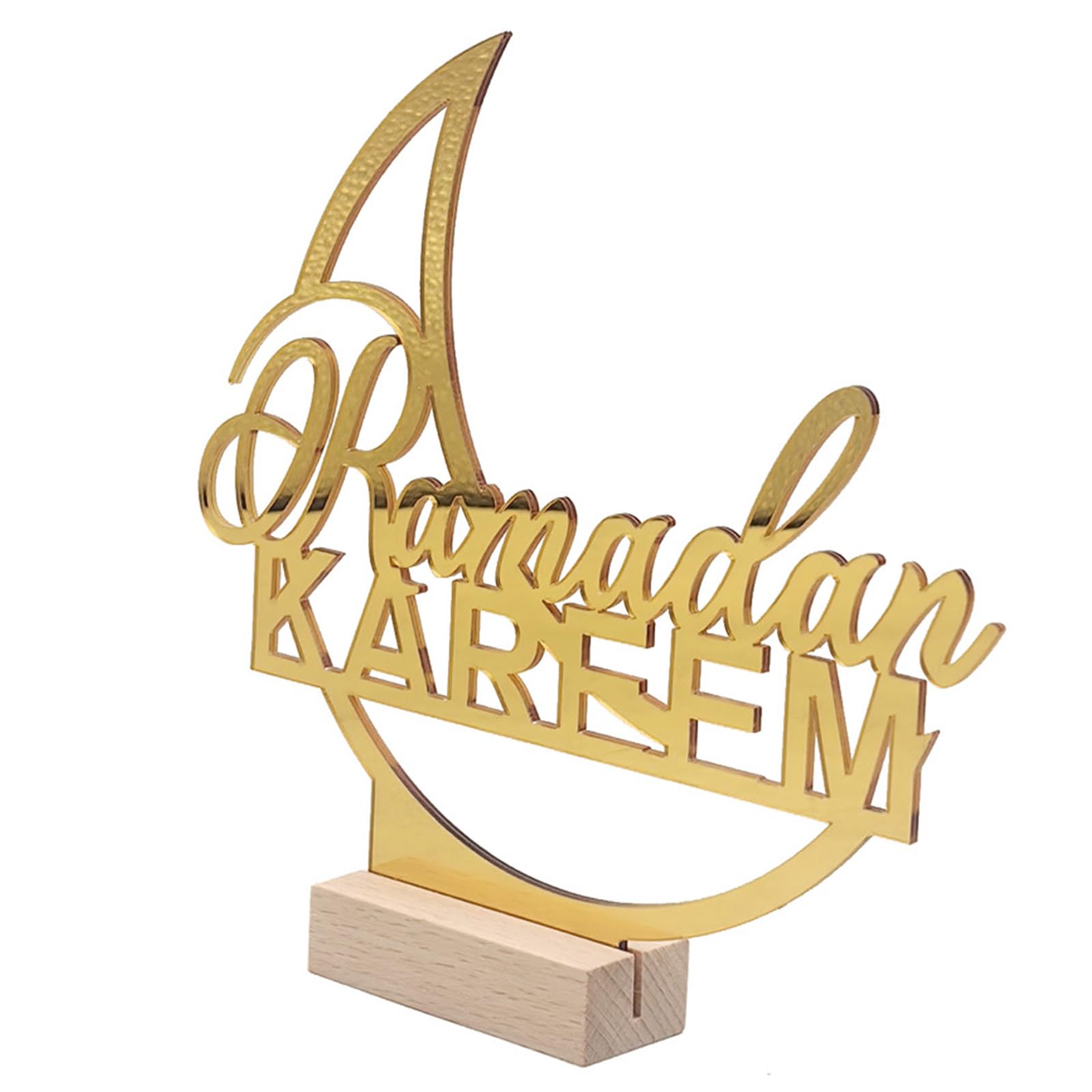 Elnwnnkc Ramadans Desktop Ornament Eid Mubaraks Acrylic Table Decoration for Home Celebration Islamics Festival Party Supplies Islamics Festival Party Supplies