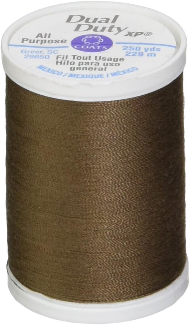 Coats Thread & Zippers S910-8360 Dual Duty XP General Purpose Thread, 250-Yard, Summer Brown