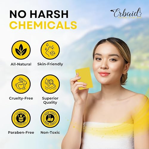 Miniatura 6 de Barra limpiadora de jabón de azufre 10% para cara y cuerpo, limpiador facial de azufre natural para acné, piel grasa, mezcla de citronela, aceite