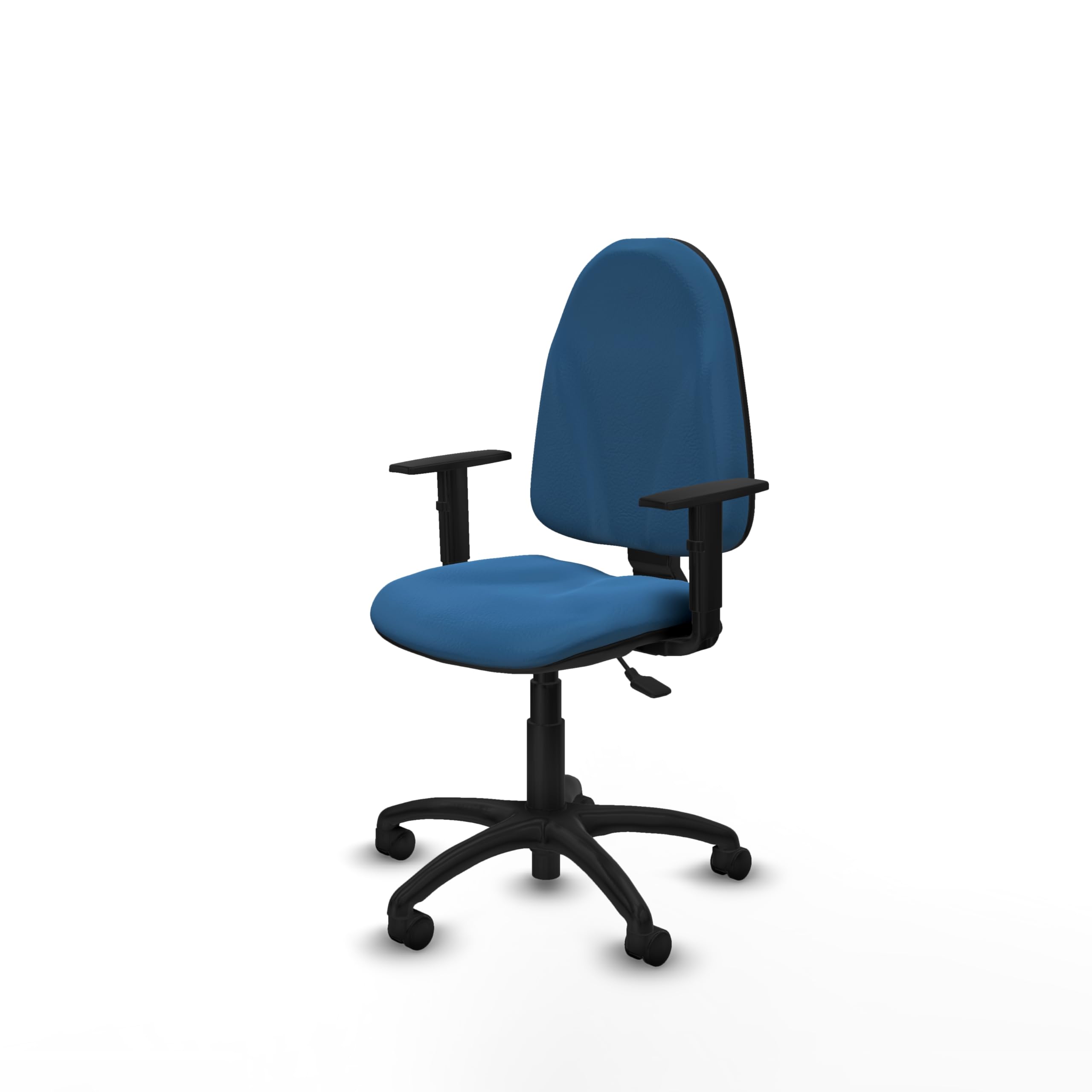 Piqueras y Crespo Silla de Laboratorio ergonómica Algarra con Respaldo Regulable en Altura, Brazos 1D y Mecanismo asincro para 8 Horas de Uso, soporta hasta 100 Kg