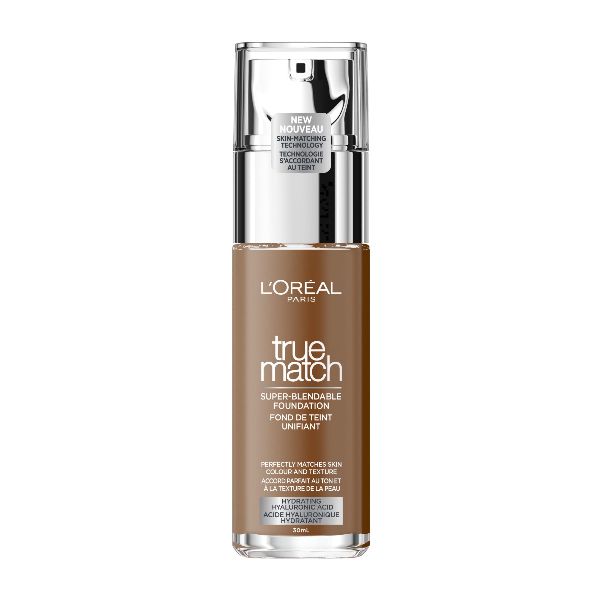 L’Oréal Paris Super-Blendable Foundation, Skincare Infused with Hyaluronic Acid & 80% Moisturizing Cream, Hydrates Skin in 72H & Improves Skin Quality in 2 Weeks, 9.5N - 30ml
