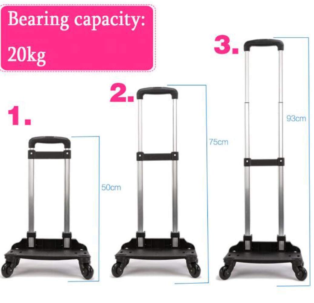 I carrelli della Spesa Possono Salire Le Scale Carrello della Spesa Carrello a Mano Pieghevole Carrello della Spesa Rimorchio per la casa Carrelli di utilità Portatili (A)