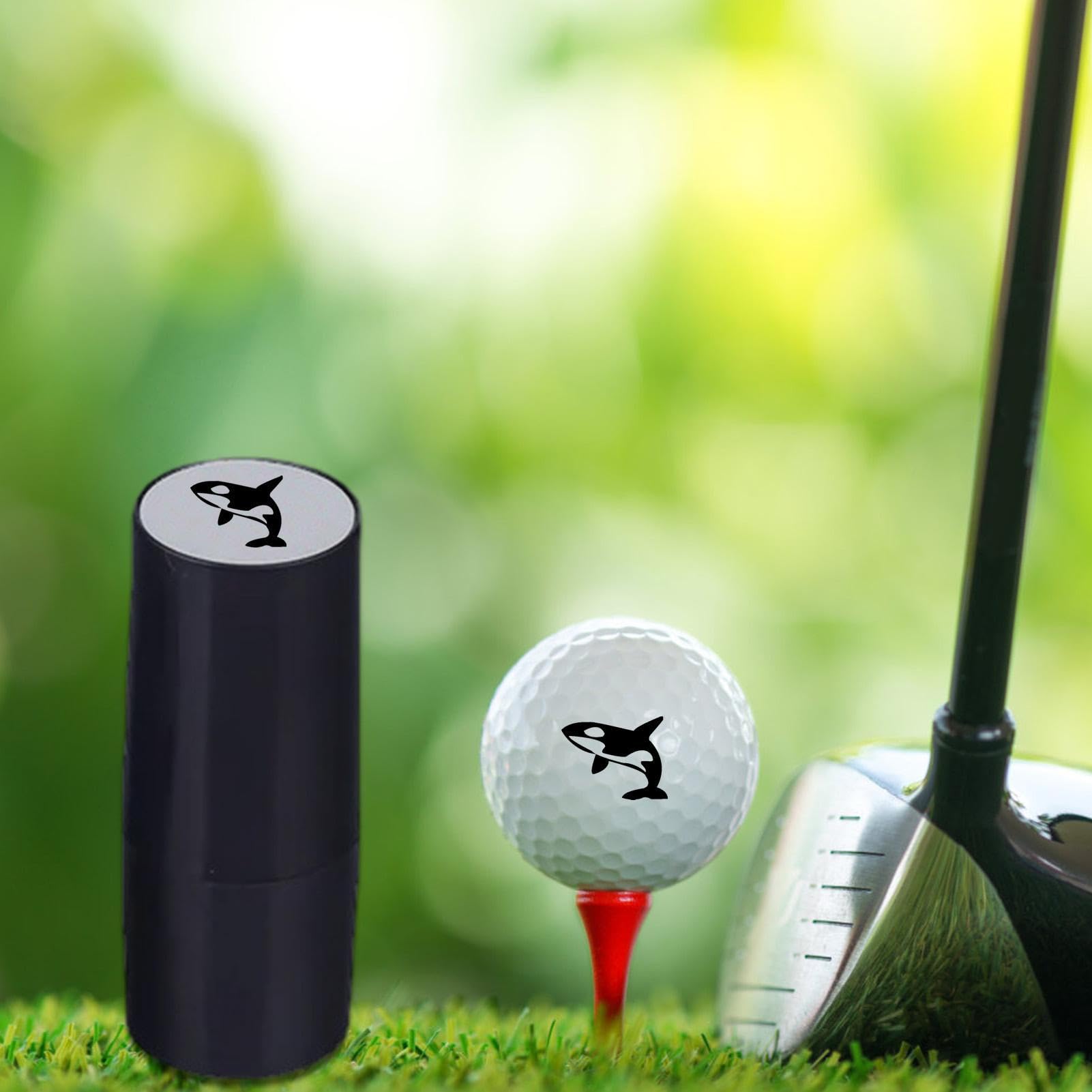 Zankie Waterproof Golf Ball Stamp- Quick Drying Golf Ball Identity Marker | Sports Golf Ball Stamp Marker Multiple Icons,Flexible Reusable Assorted Seal Mark