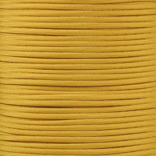 Paracord Planet 250 Foot Spools of 550 Type III 7 Strand Paracord (Mustard Yellow 250 Foot Spool)
