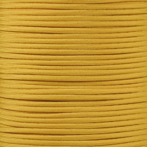 Paracord Planet 550 Cord Type III 7 Strand Paracord 100 Foot Hank - Yellow