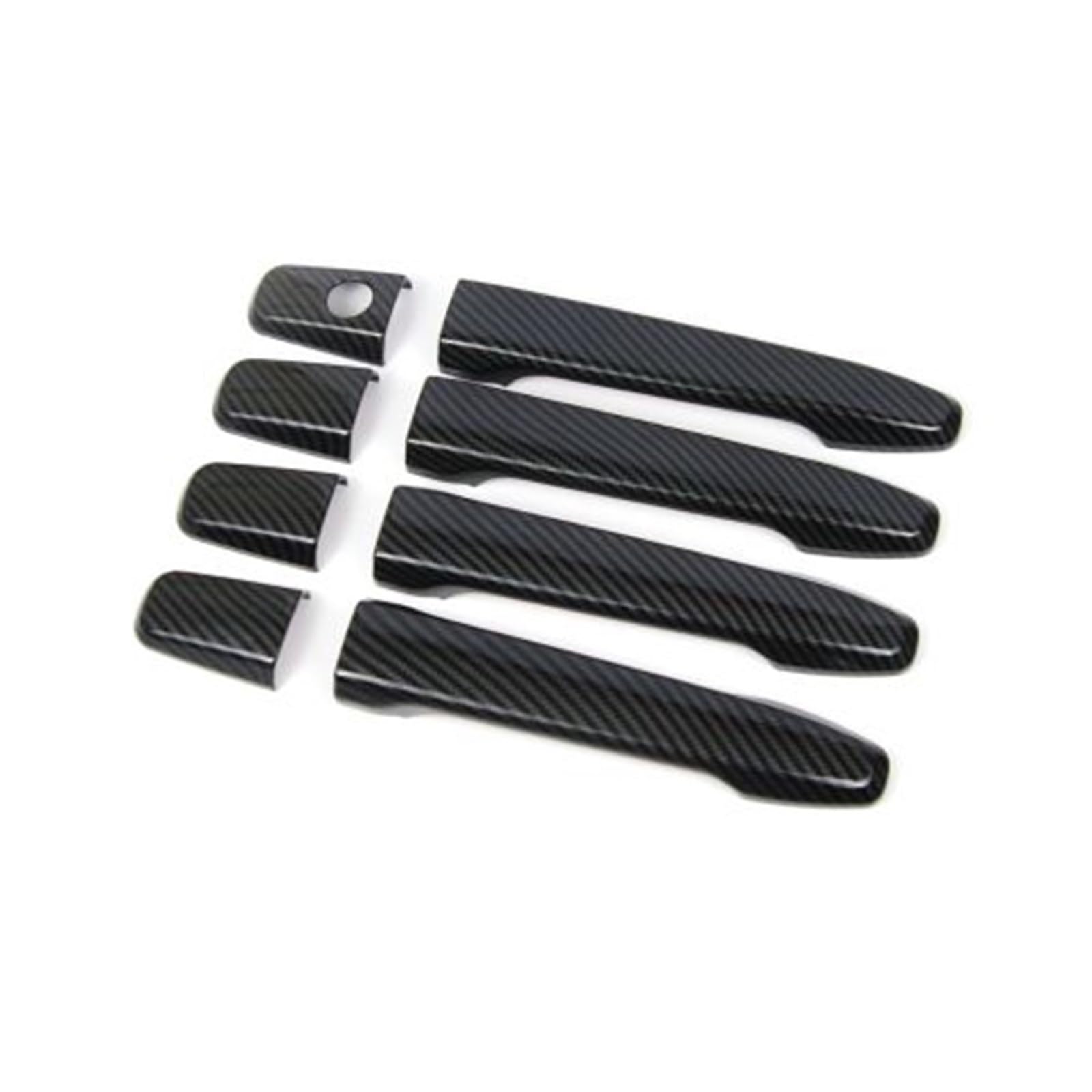 Drezzo Car Exterior Door Handle for Mitsubishi for Outlander for Lancer for ASX 2008-2020 ABS Car Door Handle Bowl Cover Sticker(Handle 0 Button)