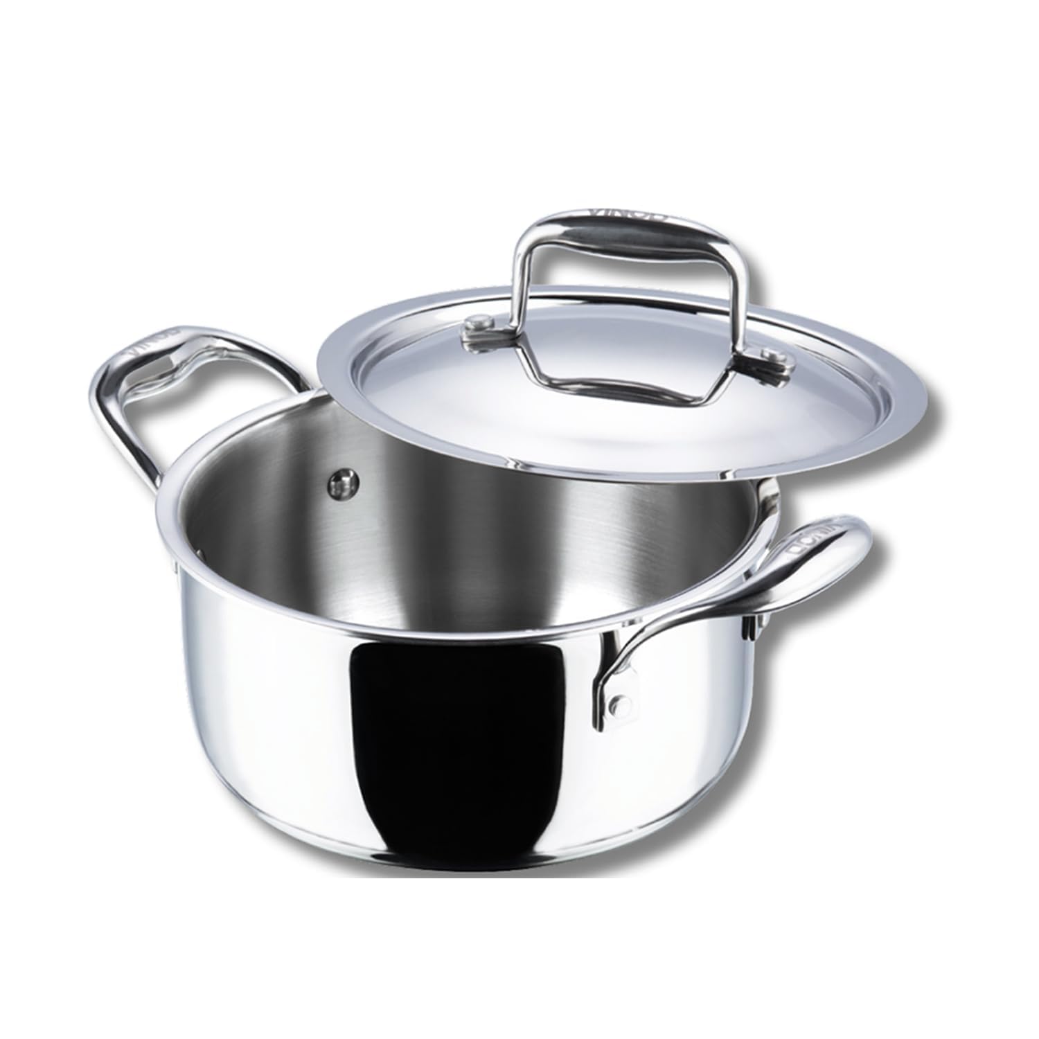 Vinod Platinum 5L Saucepot - Stainless Steel, Induction Compatible -4 Vinod Platinum 5L Saucepot - Stainless Steel, Induction Compatible -4