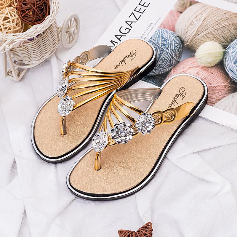 Womens 2025 Flat Sandals for Womens Summer Slippers Non Slip comfortable Beach Sandals2