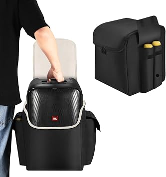 حقيبة سفر لـ JBL PartyBox Encore Essential Bluetooth Speaker حقيبة تخزين متعددة الوظائف حقيبة سماعات محمولة مع حقيبة تخزين ميكروفون