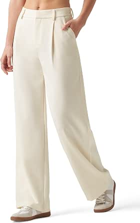 AEL  fall women's suit pants commuter casual all-in-one blend slim high-waisted wide-leg pants
