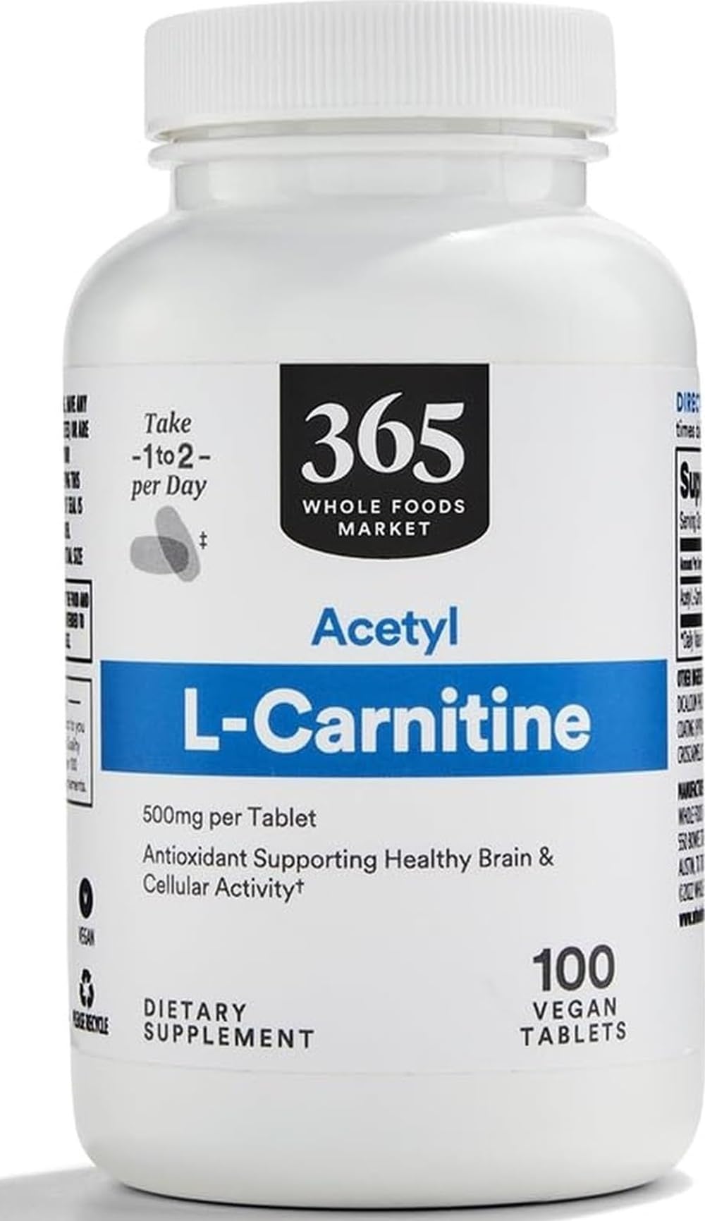 Teljes élelmiszerpiac, Acetil L- karnitin 500mg, 100 t