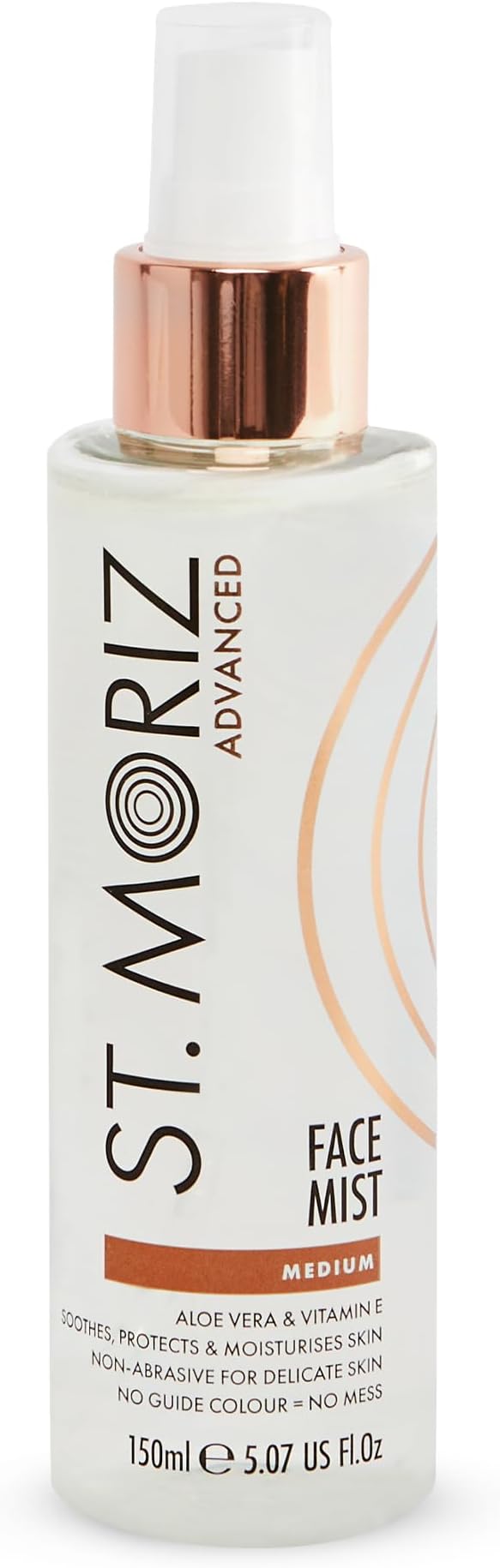 – St Moriz Advanced Instant Tanning Face Mist with Aloe Vera & Vitamin E, Fast Drying Vegan Fake Tan, Medium (150ml)