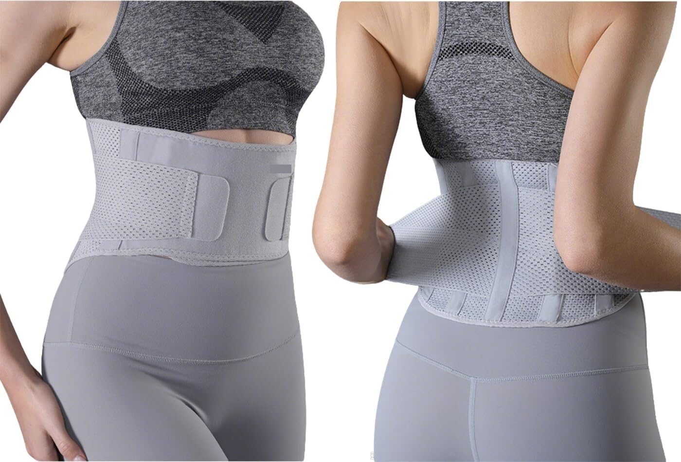 Ceinture Lombaire Réglables Ceinture De Maintien Légère Et Réglable for Femmes Travail Universel(Grey,S)