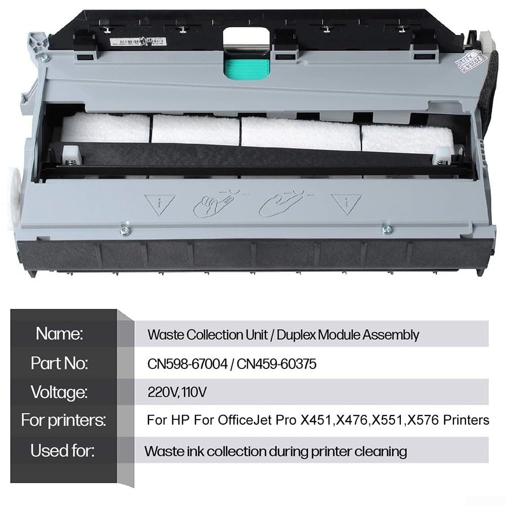 CN598-67004/CN459-60375/CN459-60377/CN598-60375 Duplex Module Fit For HP For Officejet Pro X451dn X451dw X476dw X476dn X551dw X556dn Printers, Duplex Printing Module Assembly