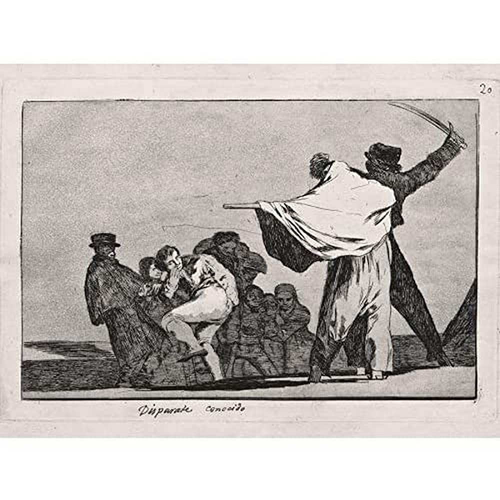 Goya Y Lucientes Francisco De Well Know Folly Unframed Wall Art Print Poster Home Decor Premium