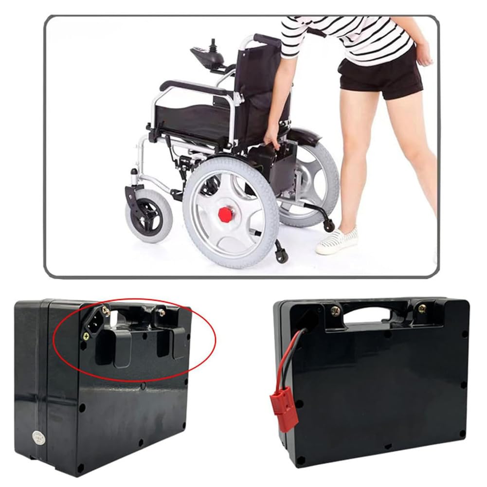 Batería de Litio para Silla de Ruedas eléctrica de 24 V (12 Ah, 18 Ah, 24 Ah y 30 Ah) para Motor de 200 W a 1000 W con Cargador y Placa de protección BMS.